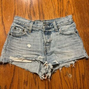Distressed Levi’s Women Shorts